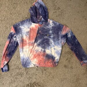 Tie-Dye Hoodie with Logo